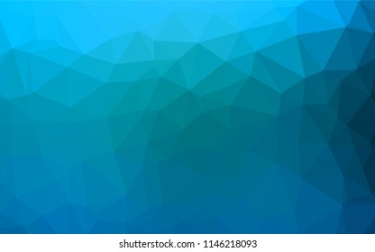 Light BLUE vector blurry hexagon pattern. Colorful abstract illustration with gradient. The template can be used as a background for cell phones.