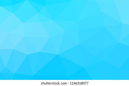 Light BLUE vector blurry hexagon pattern. Brand new colored illustration in blurry style with gradient. A completely new design for your business.