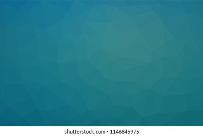 Light BLUE vector blurry hexagon template. An elegant bright illustration with gradient. Triangular pattern for your business design.