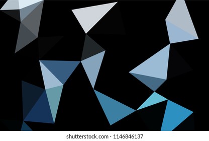 Light BLUE vector blurry hexagon template. Brand new colored illustration in blurry style with gradient. The polygonal design can be used for your web site.