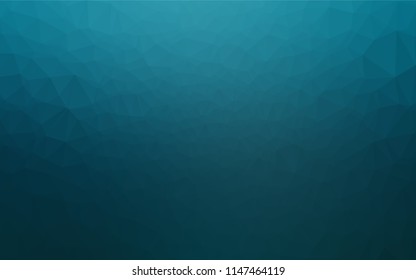Light BLUE vector blurry hexagon texture. Geometric illustration in Origami style with gradient.  The template can be used as a background for cell phones.