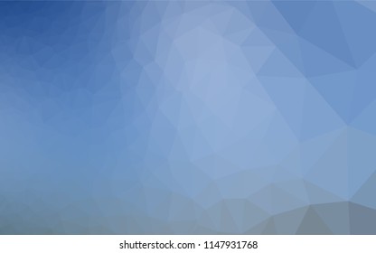 Light BLUE vector blurry hexagon pattern. Creative illustration in halftone style with gradient. The polygonal design can be used for your web site.