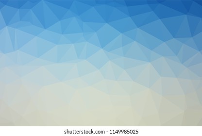 Light BLUE vector blurry hexagon pattern. An elegant bright illustration with gradient. Brand new design for your business.