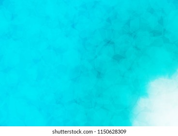Light BLUE vector blurry hexagon template. Modern geometrical abstract illustration with gradient. The elegant pattern can be used as part of a brand book.