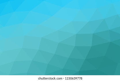 Light BLUE vector blurry hexagon blurry triangle. Colorful abstract illustration with gradient. The template can be used as a background for cell phones.