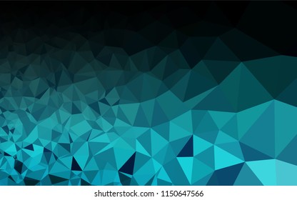 Light BLUE vector blurry hexagon template. A vague abstract illustration with gradient. Brand new style for your business design.
