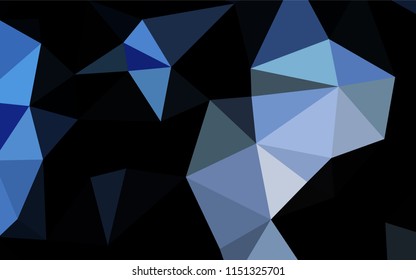 Light BLUE vector blurry hexagon texture. A completely new color illustration in a vague style. The elegant pattern can be used as part of a brand book.