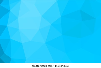 Light BLUE vector blurry hexagon template. Creative geometric illustration in Origami style with gradient. A completely new design for your business.