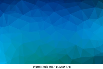 Light BLUE vector blurry hexagon texture. A sample with polygonal shapes. The textured pattern can be used for background.
