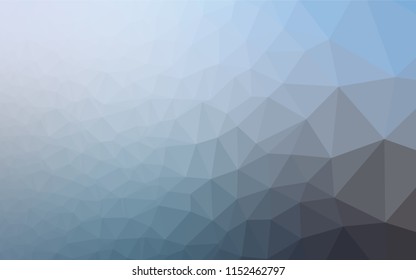 Light BLUE vector blurry hexagon template. An elegant bright illustration with gradient. A completely new template for your business design.