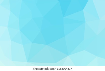 Light BLUE vector blurry hexagon template. Colorful illustration in abstract style with gradient. The completely new template can be used for your brand book.