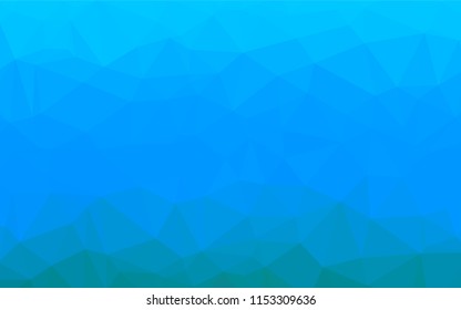 Light BLUE vector blurry hexagon pattern. Creative geometric illustration in Origami style with gradient. A new texture for your design.