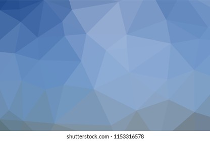 Light BLUE vector blurry hexagon template. A completely new color illustration in a vague style. Triangular pattern for your business design.