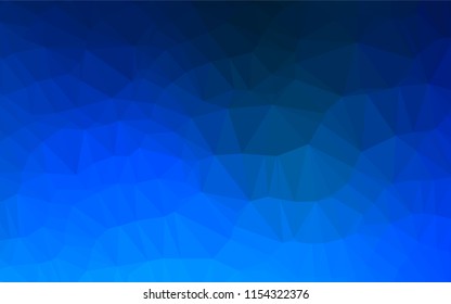 Light BLUE vector blurry hexagon template. Creative geometric illustration in Origami style with gradient. A completely new template for your business design.