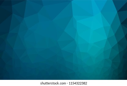 Light BLUE vector blurry hexagon template. Creative illustration in halftone style with gradient. The polygonal design can be used for your web site.