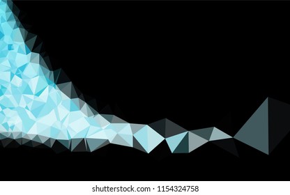 Light BLUE vector blurry hexagon pattern. Modern geometrical abstract illustration with gradient. A new texture for your design.
