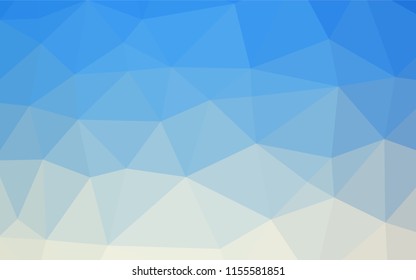 Light BLUE vector blurry hexagon template. Colorful illustration in abstract style with gradient. The elegant pattern can be used as part of a brand book.