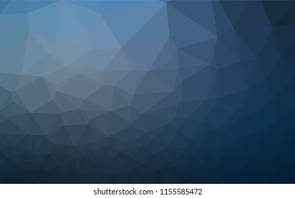 Light BLUE vector blurry hexagon texture. Glitter abstract illustration with an elegant design. Triangular pattern for your business design.