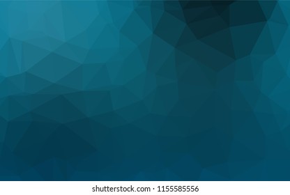 Light BLUE vector blurry hexagon texture. Triangular geometric sample with gradient.  The textured pattern can be used for background.