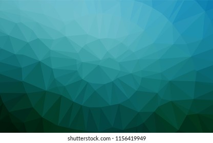 Light BLUE vector blurry hexagon template. Shining colored illustration in a Brand new style. The textured pattern can be used for background.