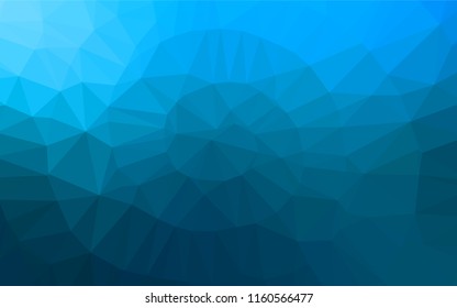 Light BLUE vector blurry hexagon template. Modern geometrical abstract illustration with gradient. A completely new design for your business.