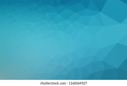 Light BLUE vector blurry hexagon template. Glitter abstract illustration with an elegant design. The template can be used as a background for cell phones.