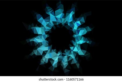 Light BLUE vector blurry hexagon template. A sample with polygonal shapes. Brand new design for your business.