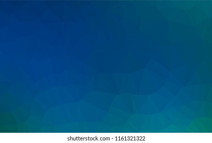 Light BLUE vector blurry hexagon pattern. Shining colored illustration in a Brand new style. The polygonal design can be used for your web site.