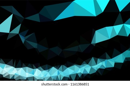 Light BLUE vector blurry hexagon template. Brand new colored illustration in blurry style with gradient. The template can be used as a background for cell phones.