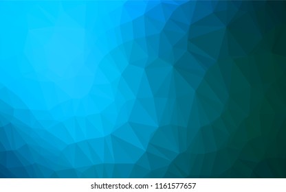 Light BLUE vector blurry hexagon texture. Shining colored illustration in a Brand new style. Triangular pattern for your business design.