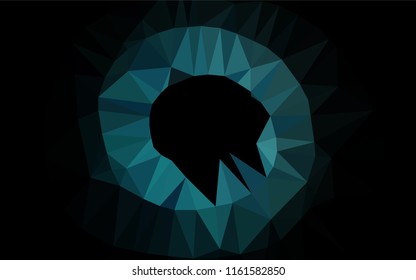 Light BLUE vector blurry hexagon pattern. Modern geometrical abstract illustration with gradient. The textured pattern can be used for background.