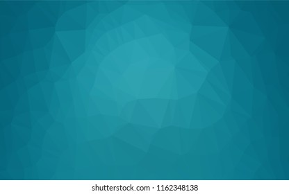 Light BLUE vector blurry hexagon texture. Triangular geometric sample with gradient.  The textured pattern can be used for background.