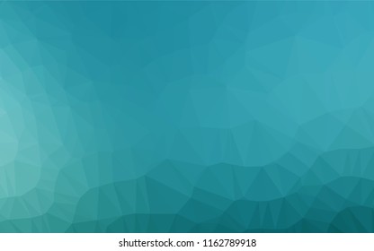 Light BLUE vector blurry hexagon pattern. Shining illustration, which consist of triangles. Brand new design for your business.