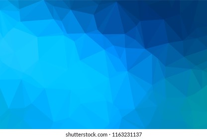 Light BLUE vector blurry hexagon pattern. Colorful abstract illustration with gradient. The best triangular design for your business.