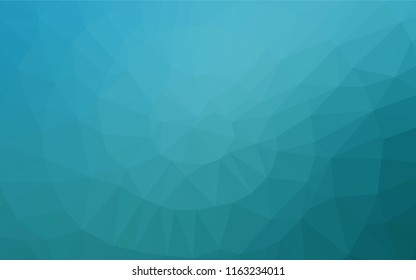 Light BLUE vector blurry hexagon template. Triangular geometric sample with gradient.  A completely new template for your business design.