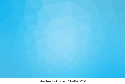 Light BLUE vector blurry hexagon pattern. Brand new colored illustration in blurry style with gradient. The completely new template can be used for your brand book.