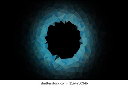 Light BLUE vector blurry hexagon texture. Creative illustration in halftone style with gradient. A completely new template for your business design.