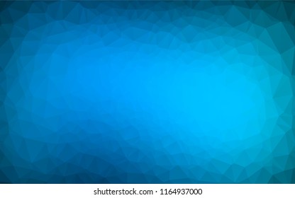 Light BLUE vector blurry hexagon pattern. A completely new color illustration in a vague style. The textured pattern can be used for background.