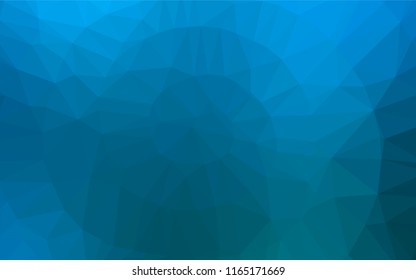 Light BLUE vector blurry hexagon texture. Glitter abstract illustration with an elegant design. Triangular pattern for your business design.