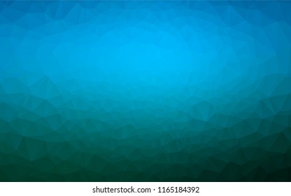 Light BLUE vector blurry hexagon texture. Geometric illustration in Origami style with gradient.  The completely new template can be used for your brand book.