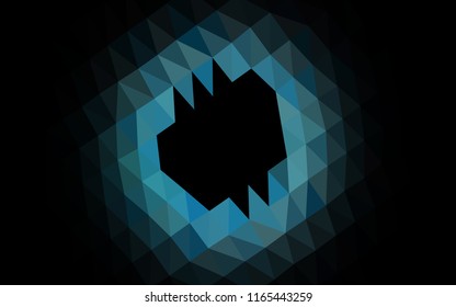 Light BLUE vector blurry hexagon pattern. Brand new colored illustration in blurry style with gradient. A new texture for your design.