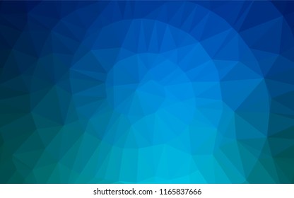 Light BLUE vector blurry hexagon pattern. Brand new colored illustration in blurry style with gradient. A completely new design for your business.