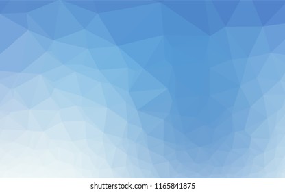 Light BLUE vector blurry hexagon texture. Glitter abstract illustration with an elegant design. The template can be used as a background for cell phones.