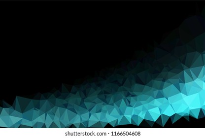 Light BLUE vector blurry hexagon pattern. Modern geometrical abstract illustration with gradient. The template can be used as a background for cell phones.