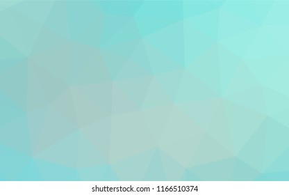 Light BLUE vector blurry hexagon template. Geometric illustration in Origami style with gradient.  The elegant pattern can be used as part of a brand book.