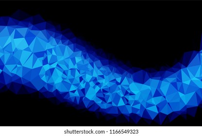Light BLUE vector blurry hexagon template. A completely new color illustration in a vague style. The elegant pattern can be used as part of a brand book.