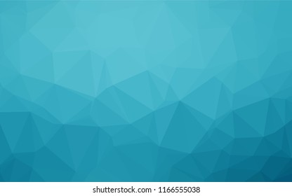 Light BLUE vector blurry hexagon template. Creative geometric illustration in Origami style with gradient. A new texture for your design.