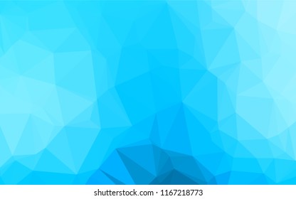 Light BLUE vector blurry hexagon template. A sample with polygonal shapes. A completely new template for your business design.