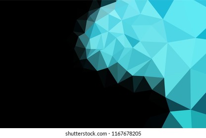 Light BLUE vector blurry hexagon pattern. Brand new colored illustration in blurry style with gradient. The template can be used as a background for cell phones.