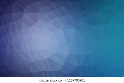 Light BLUE vector blurry hexagon pattern. Creative geometric illustration in Origami style with gradient. A new texture for your design.